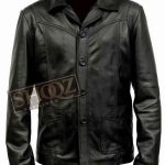 Killing Them Softly Brad Pitt Black Leather Jacket