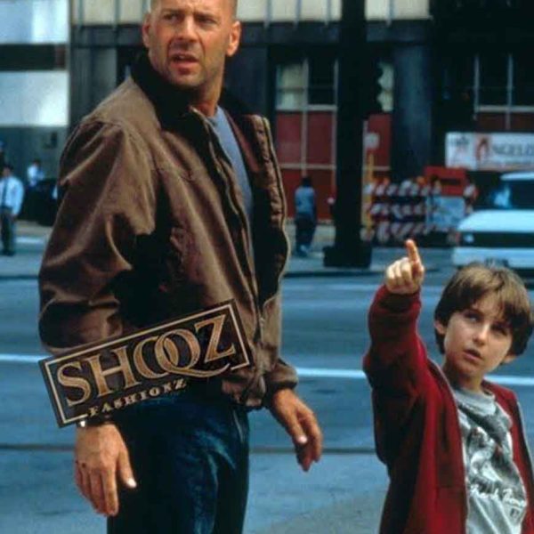 Mercury Rising Bruce Willis (Art Jeffries) Brown Jacket