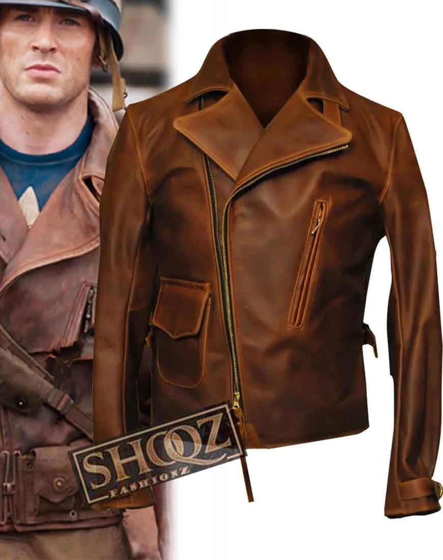 First Avenger Captain America (Steve Rogers) Jacket 1 First Avenger Captain America (Steve Rogers) Jacket