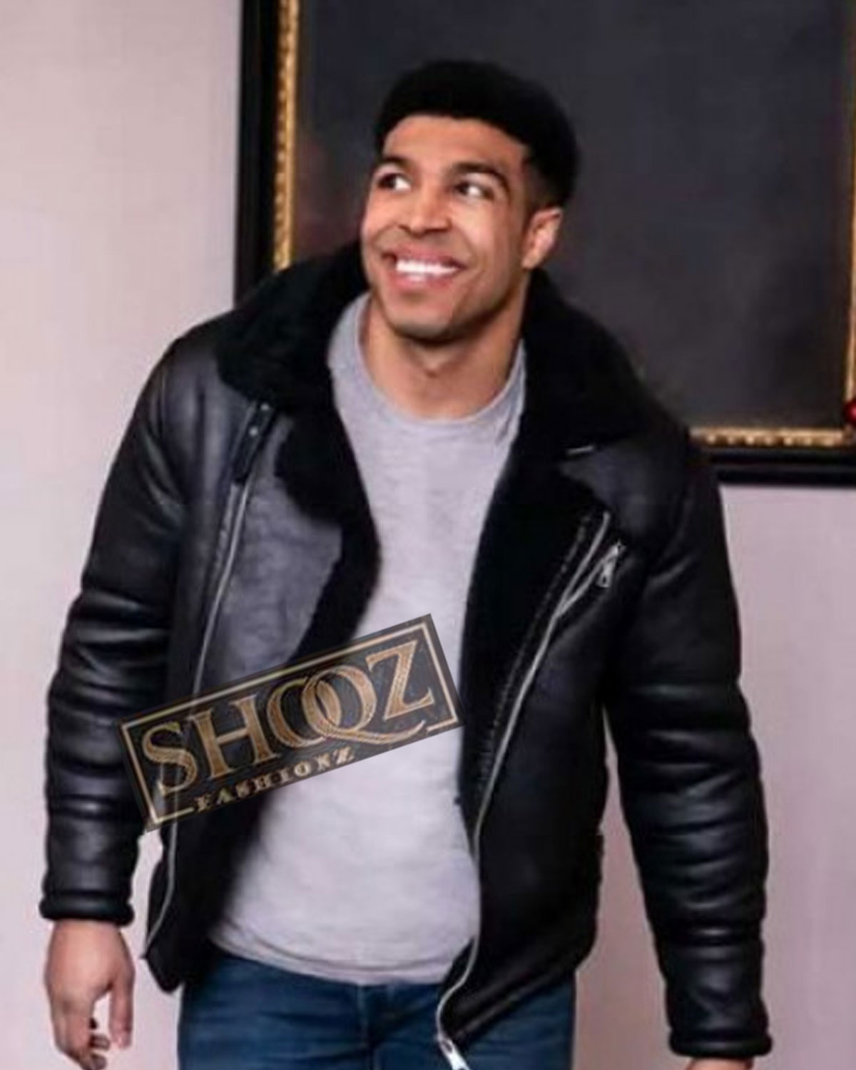 12 Dates of Christmas Chad Savage Black Leather Jacket 1 12 Dates of Christmas Chad Savage Black Leather Jacket