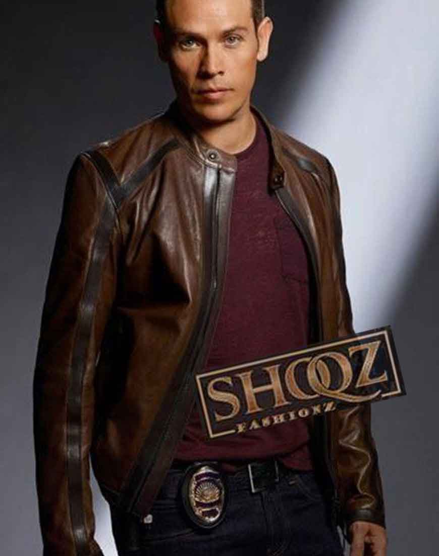 Kevin Alejandro Lucifer Dan Ezpinoza Cafe Racer Leather Jacket 1 Kevin Alejandro Lucifer Dan Ezpinoza Cafe Racer Leather Jacket