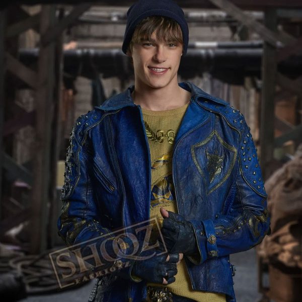 Descendants 2 Mitchell Hope (King Ben) Blue Leather Jacket