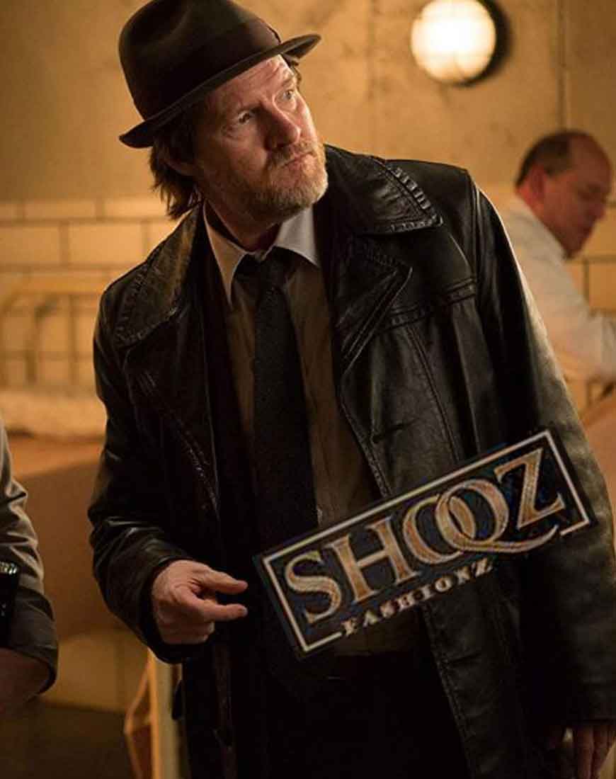 Donal Logue Gotham Harvey Bullock Leather Coat 1 Donal Logue Gotham Harvey Bullock Leather Coat