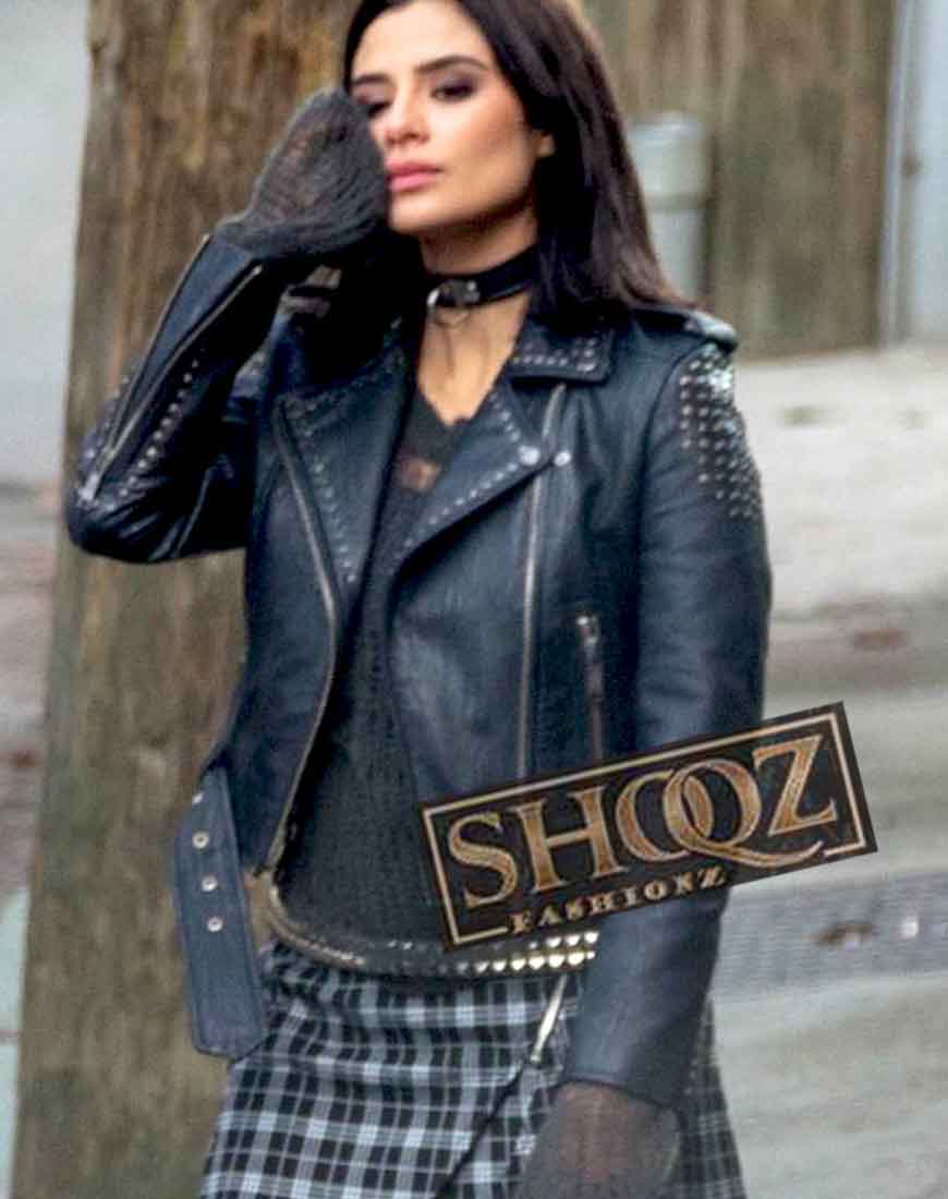 Crazy Jane Diane Guerrero Doom Patrol Studded Leather Jacket 1 Crazy Jane Diane Guerrero Doom Patrol Studded Leather Jacket