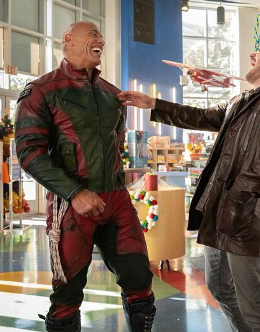 Dwayne Johnson Red One Callum Drift Leather Jacket 1 Dwayne Johnson Red One Callum Drift Leather Jacket