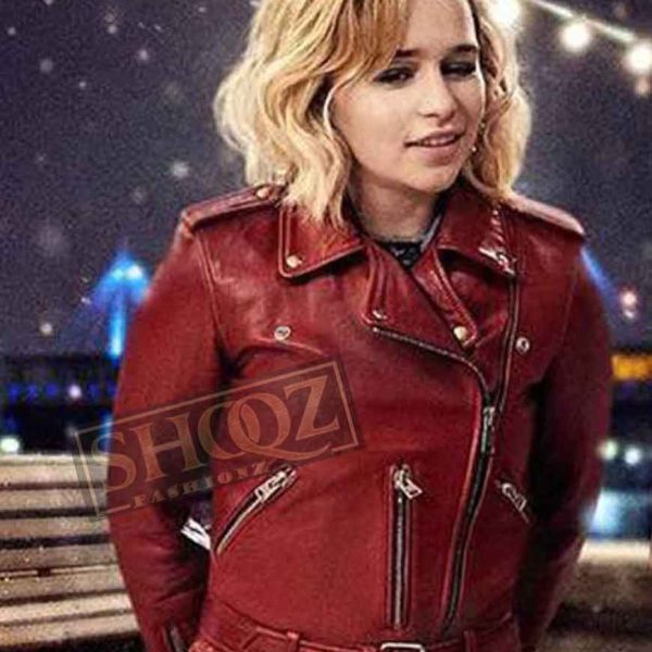 Last Christmas Emilia Clarke Leather Jacket
