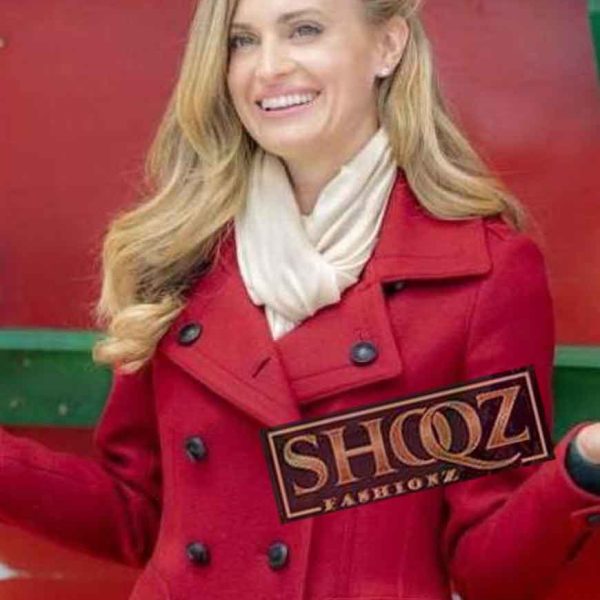 Ellie Hartman Christmas in Love Brooke D Orsay Red Coat