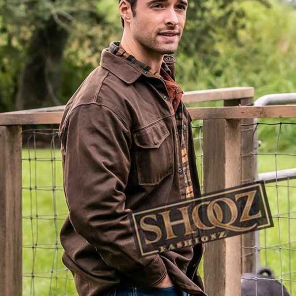 Eric Monreaux Filthy Rich Corey Cott Brown Cotton Jacket