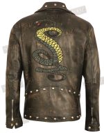 Fallout 3 Tunnel Snakes Rule Distressed Leather Jacket