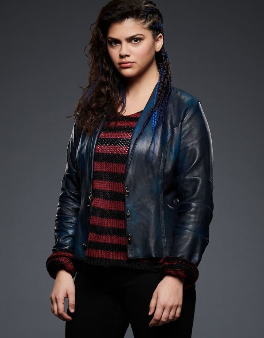 Fallon Smythe Gotham Knights Harper Row Black Leather Jacket 1 Fallon Smythe Gotham Knights Harper Row Black Leather Jacket