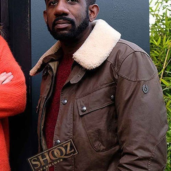 Finding Alice (Nathan) Rhashan Stone Brown Cotton Jacket