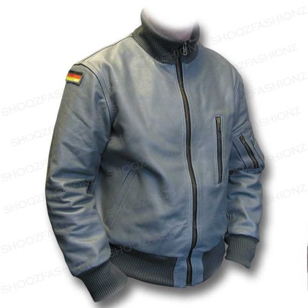 German Flag Luftwaffe Flight Leather Jacket