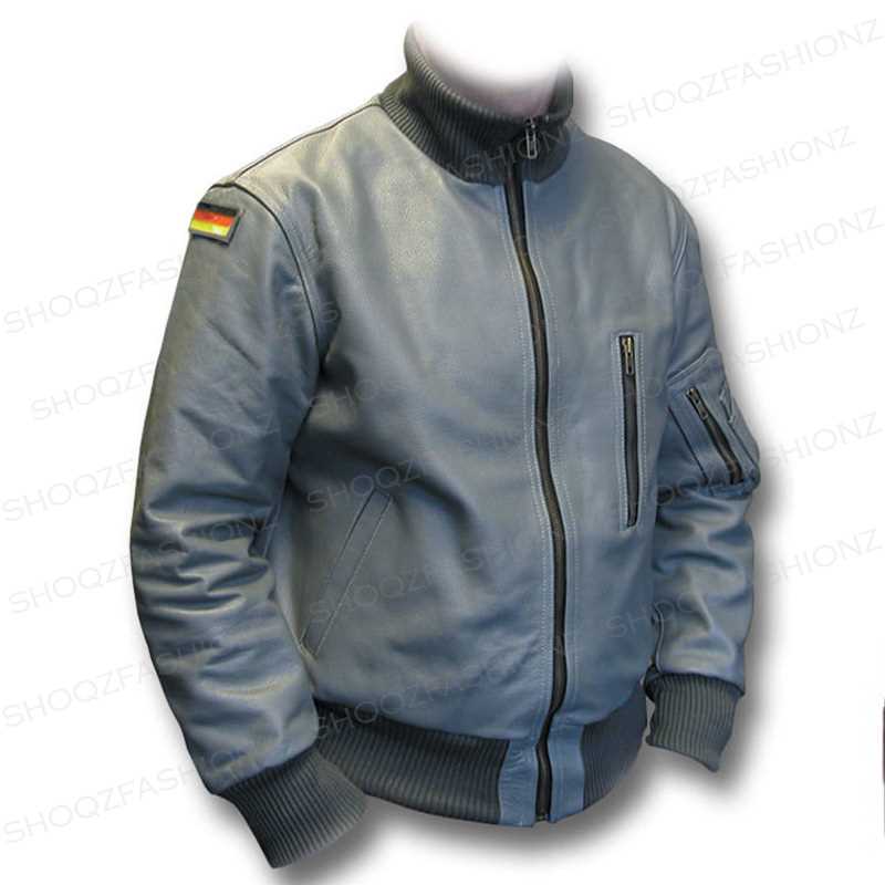 German Flag Luftwaffe Flight Leather Jacket