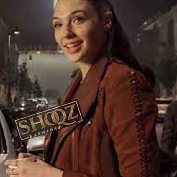 Gal Gadot Justice League Brown Leather Jacket