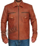 Hannibal Mads Mikkelsen (Dr. Hannibal Lecter) Brown Leather Jacket