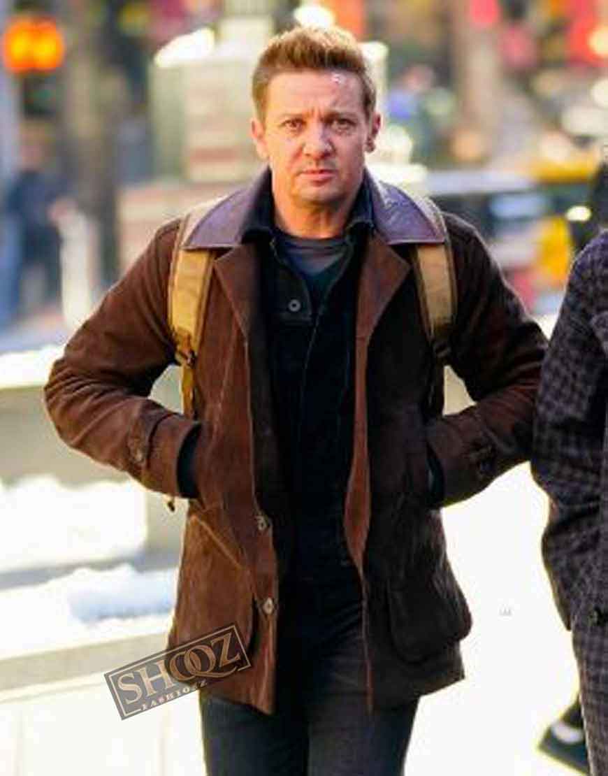 Hawkeye (Clint Barton) Jeremy Renner Brown Jacket 1 Hawkeye (Clint Barton) Jeremy Renner Brown Jacket