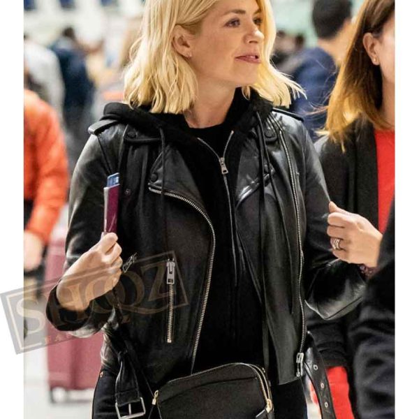 Holly Willoughby Black Leather Jacket
