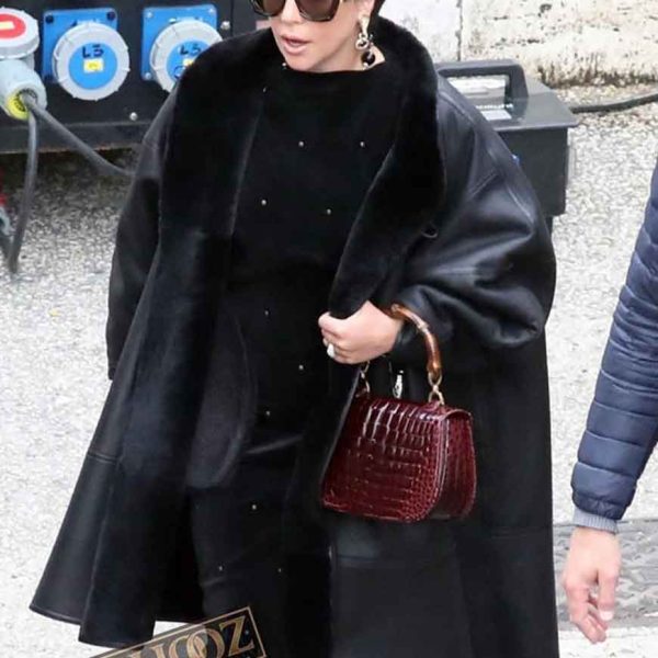 House of Gucci Lady Gaga (Patrizia Reggiani) Leather Coat