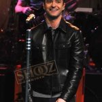Justin Timberlake Black Leather Jacket