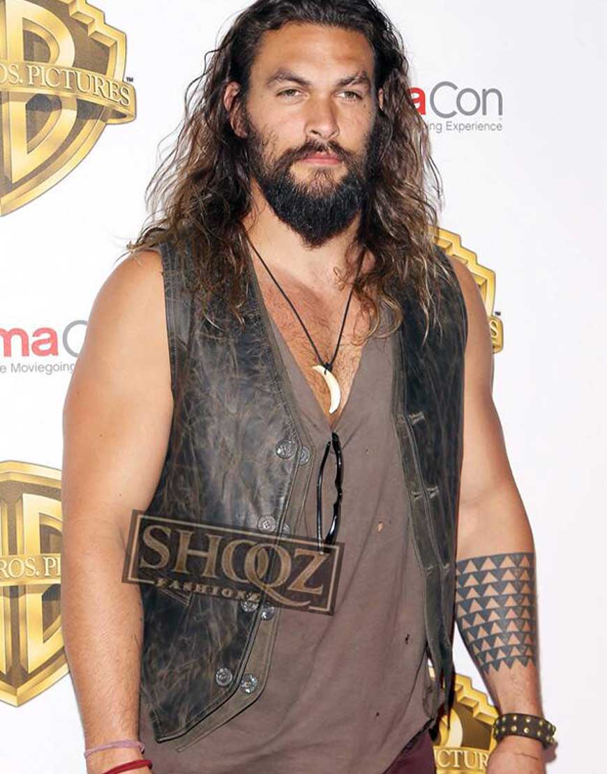 Justice League Jason Momoa (Aquaman) Leather Vest