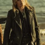 Kim Dickens Fear Walking Dead 2023 Madison Clark Black Leather Jacket