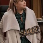 Kristin Baxter Amanda Fuller Last Man Standing Nude Drape Coat