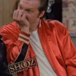 Lenny 1950s Lone Wolf Red Bomber Jacket