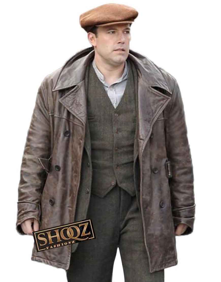 Live by Night (Joe Coughlin) Ben Affleck Brown Leather Jacket 1 Live by Night (Joe Coughlin) Ben Affleck Brown Leather Jacket