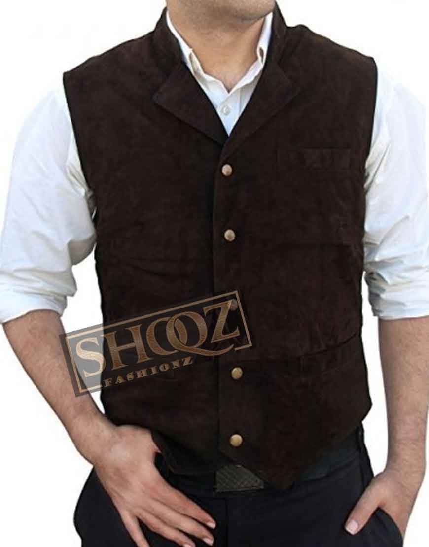 The Magnificent Seven Chris Pratt Brown Vest 1 The Magnificent Seven Chris Pratt Brown Vest
