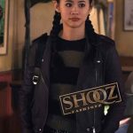 Kennedy McMann Nancy Drew S02 Brown Leather Bomber Jacket