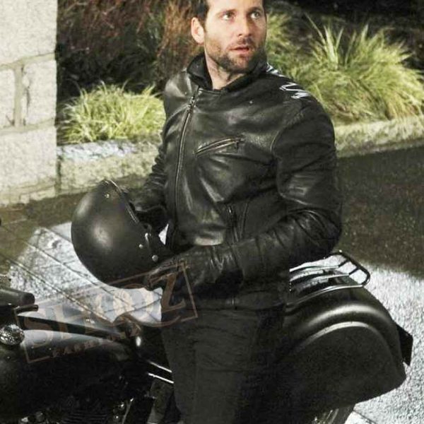 Once Upon A Time Eion Bailey Biker Leather Jacket