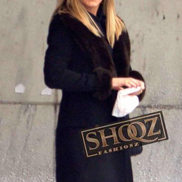 OFFICE CHRISTMAS PARTY JENNIFER ANISTON SHEARLING COAT