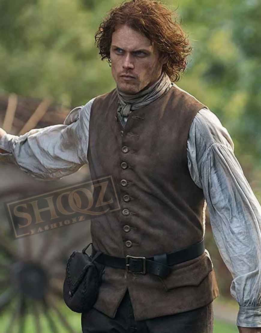 Outlander Jamie Fraser Brown Vest 1 Outlander Jamie Fraser Brown Vest