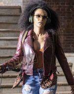 Queen Sono Pearl Thusi Leather Jacket