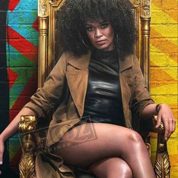 Queen Sono Pearl Thusi Brown Trench Coat