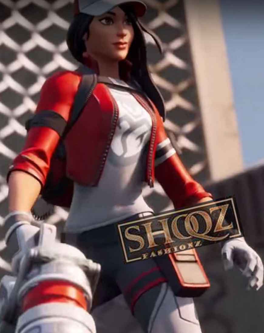 Remedy Cropped Fortnite Chapter 2 Red Leather Jacket 1 Remedy Cropped Fortnite Chapter 2 Red Leather Jacket