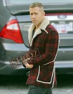 Deadpool Ryan Reynolds Red Shearling Jacket