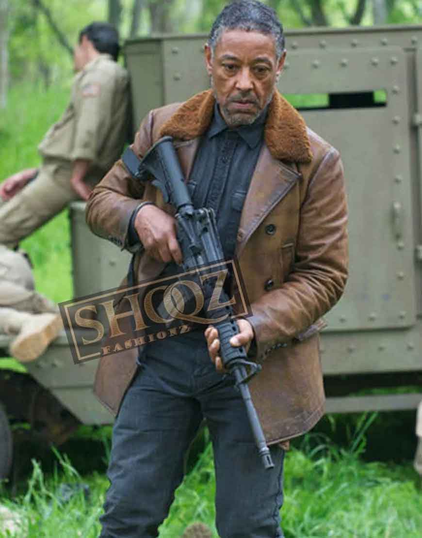 Revolution Giancarlo Esposito (Tom Neville) Brown Leather Jacket 1 Revolution Giancarlo Esposito (Tom Neville) Brown Leather Jacket
