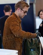 Ryan Gosling Brown Suede Jacket