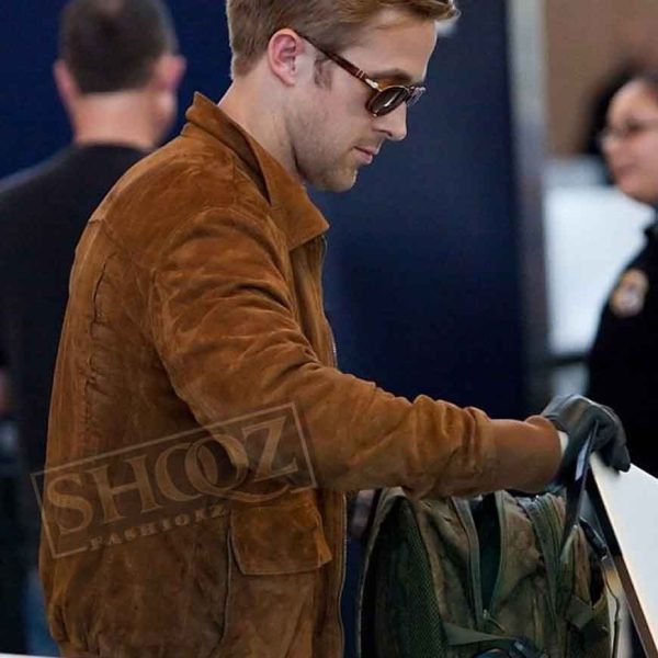 Ryan Gosling Brown Suede Jacket