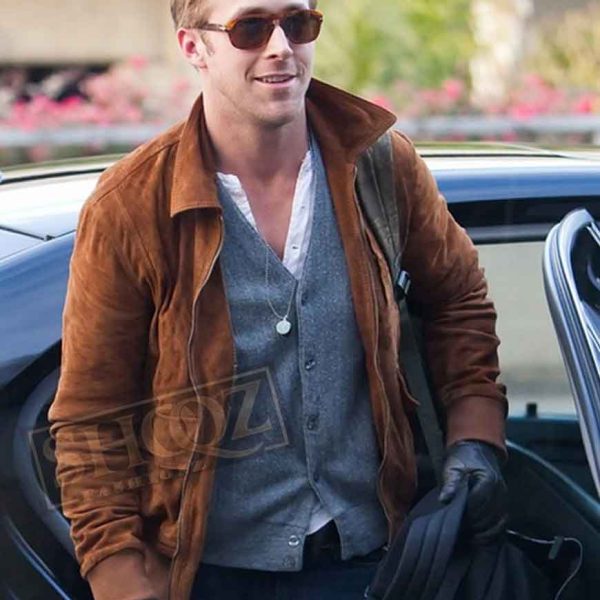 Ryan Gosling Brown Suede Jacket