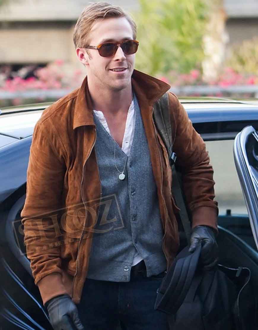 Ryan Gosling Brown Suede Jacket 1 Ryan Gosling Brown Suede Jacket
