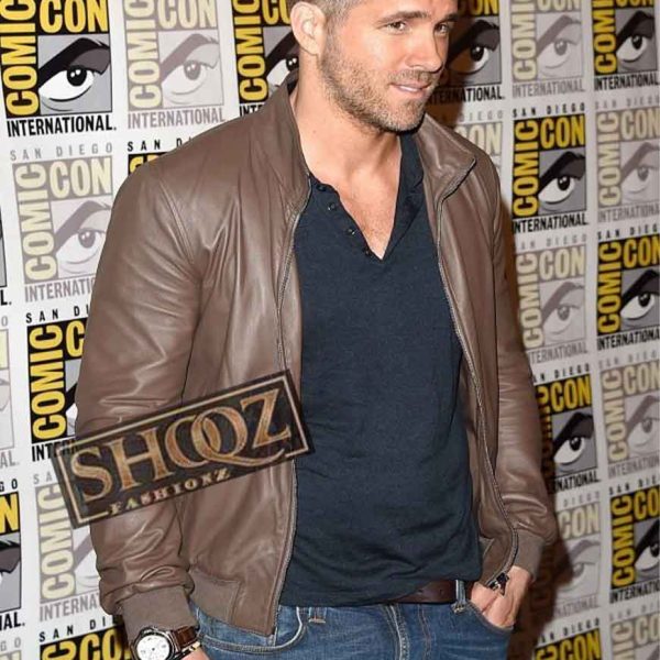 Ryan Reynolds Brown Leather Jacket