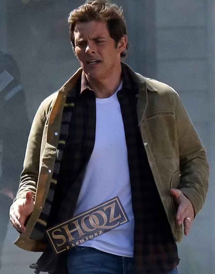 Sonic The Hedgehog 2 (Tom) James Marsden Beige Cotton Jacket