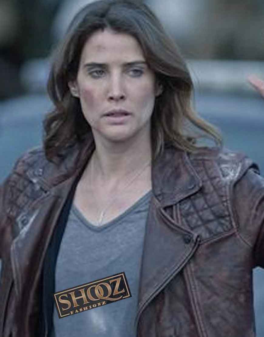Stumptown (Dex Parios) Cobie Smulders Leather Jacket 1 Stumptown (Dex Parios) Cobie Smulders Leather Jacket