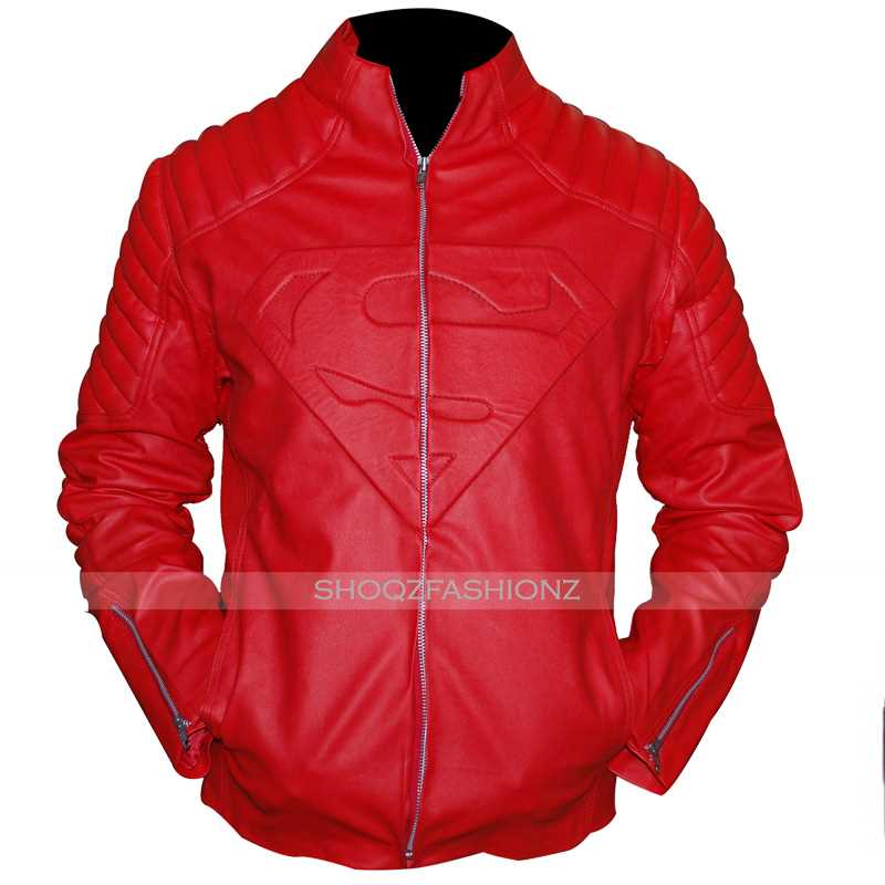 Superman Smallville Clark Kent Red Leather Jacket