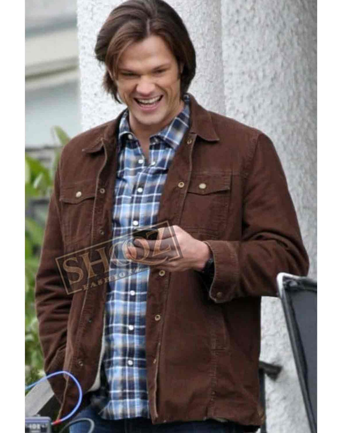 Supernatural Jared Padalecki (Sam Winchester) Brown Suede Jacket 1 Supernatural Jared Padalecki (Sam Winchester) Brown Suede Jacket