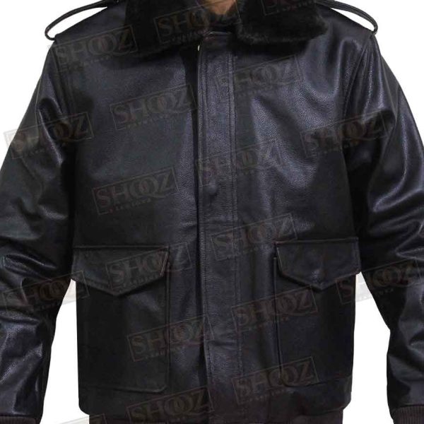 The Thing Kurt Russell Brown Leather Jacket