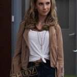 Ted Lasso Juno Temple (Keeley Jones) Brown Suede Jacket