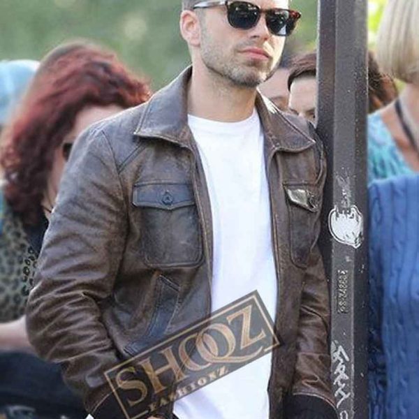 The 355 Sebastian Stan (Nick Fowler) Leather Jacket